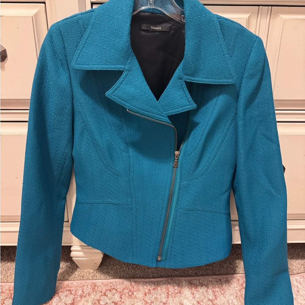Tahari Women's Teal Blazer